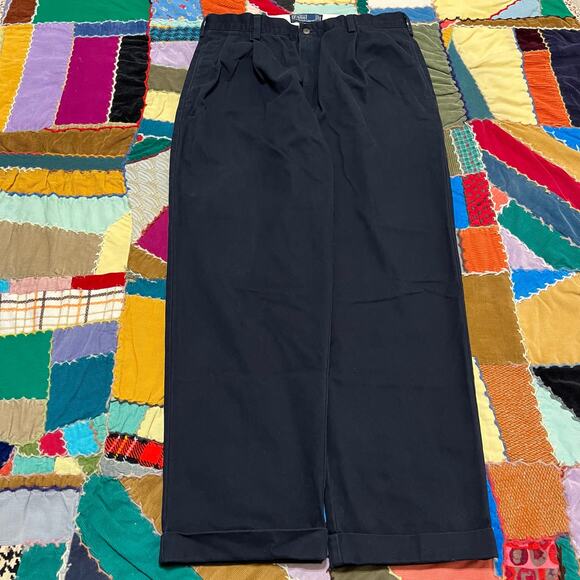 Polo Ralph Lauren Navy Preppy Stylish Pants 34Wx29L - Picture 1 of 7